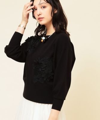 ＜SUNAUNA (Women)＞【ＣＯＬＬＥＣＴＩＯＮ　ＬＩＮＥ】レースニット（２００２５４４５９１）