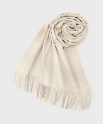 OPAQUE.CLIP (Women)/オペークドットクリップ オンブレチェック大判ストール(2002544599) シロ004 スカーフ・ショール【三越伊勢丹/公式】