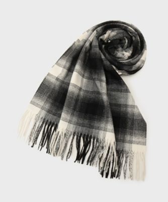 OPAQUE.CLIP (Women)/オペークドットクリップ オンブレチェック大判ストール(2002544599) クロ019 スカーフ・ショール【三越伊勢丹/公式】