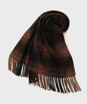 OPAQUE.CLIP (Women)/オペークドットクリップ オンブレチェック大判ストール(2002544599) チャ044 スカーフ・ショール【三越伊勢丹/公式】