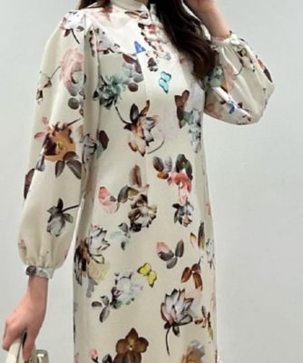 COLLECTION LINE】チャイナ花柄ワンピース