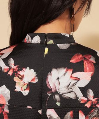 COLLECTION LINE】チャイナ花柄ワンピース