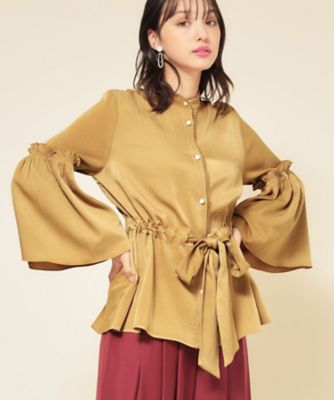 COLLECTION LINE】フレアスリーブブラウス