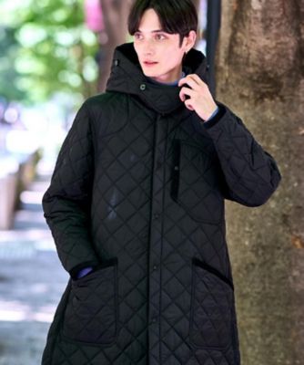 フーデットコート 送料無料】キルティング フーデット コート