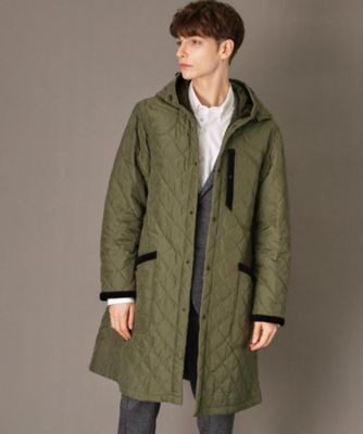 【送料無料】DRESSTERIOR (Men) /ドレステリア キルティング フーデット コート(2002544731) カーキ026 コート・ジャケット【三越伊勢丹/公式】