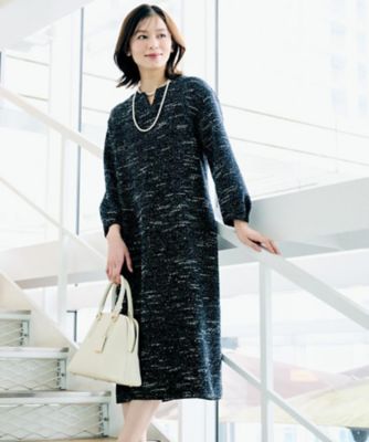 グレースコンチネンタル　ツイードジャージワンピース グレースコンチネンタル ツイードジャージワンピース 美品 GRACE