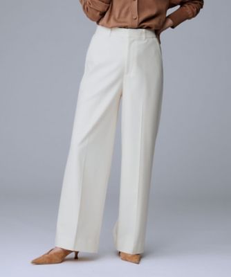 ＜UNTITLED (Women)＞裏起毛ワイドパンツ（２００２５４４７３４）