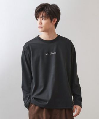 フォトグラフプリント長袖Tシャツ【洗濯機OK