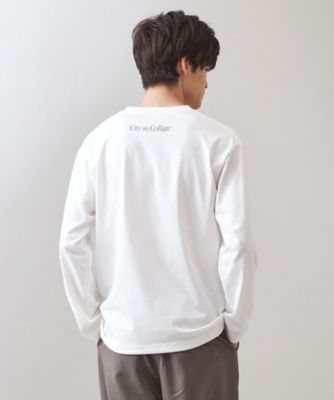 フォトグラフプリント長袖Tシャツ【洗濯機OK