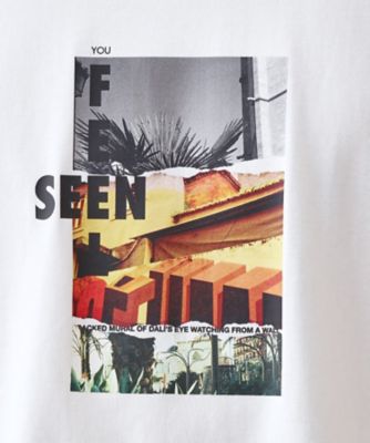 フォトグラフプリント長袖Tシャツ【洗濯機OK