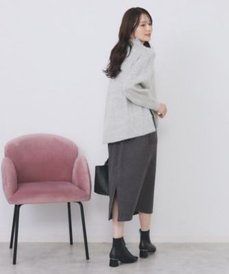 ハイネックパフニット【洗濯機OK】（2002544817） | index