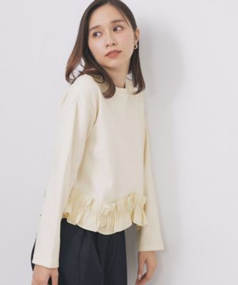 ＜index (Women)＞フリルドッキングトップス【洗濯機ＯＫ】（２００２５４４８６５）