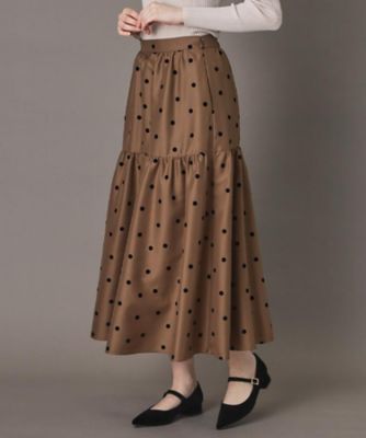 CLASSY．12月号掲載】フロッキードットスカート