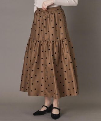 CLASSY．12月号掲載】フロッキードットスカート