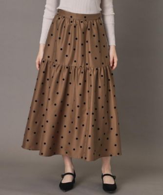 CLASSY．12月号掲載】フロッキードットスカート