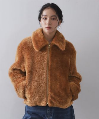 ステンカラーボアブルゾン【洗える】（2002545127