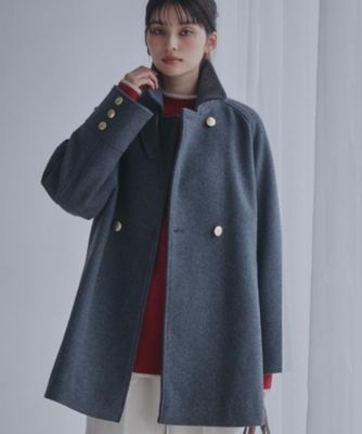 ウールライクスタンドカラーコート（2002545130