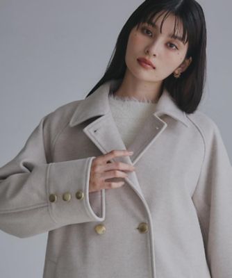 ウールライクスタンドカラーコート（2002545130