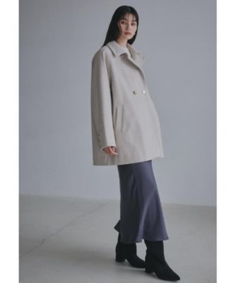 ウールライクスタンドカラーコート（2002545130