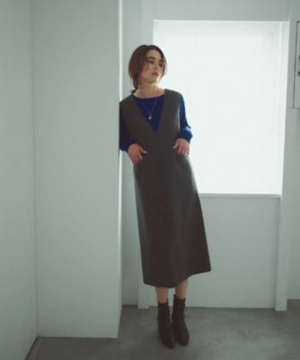 ウールライクジャンパードレス【洗濯機洗い可】（2002545141