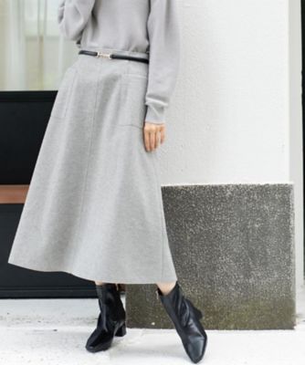 ウールライクフレアスカート【洗濯機OK】（2002545144