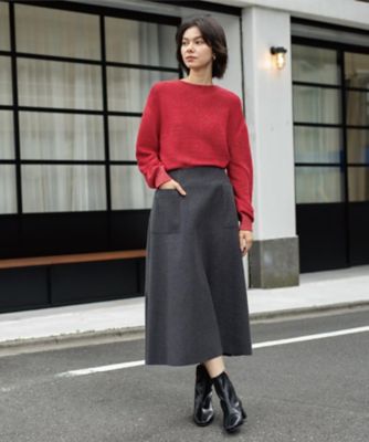 ウールライクフレアスカート【洗濯機OK】（2002545144