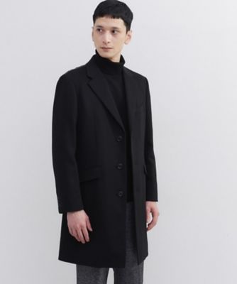 カシミヤブレンド ビーバー調チェスターコート