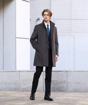 LABORATORI ITALIANI⭐ウールカシミア⭐インナー総ダウンPコート LABORATORI ITALIANI⭐ウールカシミア⭐インナー総ダウンPコート 三越