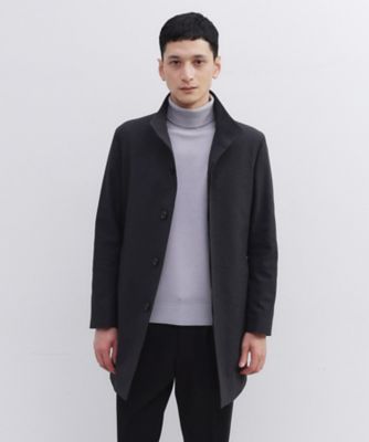 401 新品 五大陸 アンゴラビーバー スタンドカラーコート メンズ L 送料無料】アンゴラビーバー スタンドカラーコート