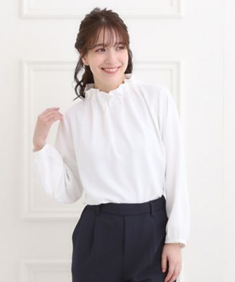 お袖フリルがとても華やかで素敵なAラインオーバーブラウスと他1点 110228303250806001?$VS_1500$