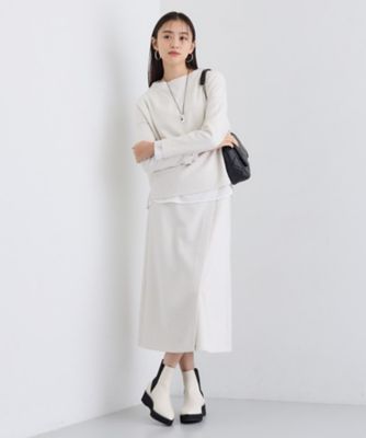 SETUP可能／洗える／UVケア】ライトジャージ セミフレア