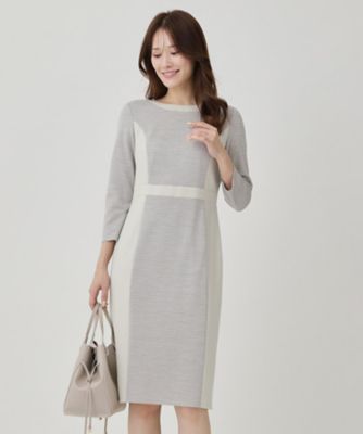 ＜COUP DE CHANCE (Women)＞【日本製／ラメ混】ジャージ素材タイトシルエットワンピース（２００２５４５４７５）