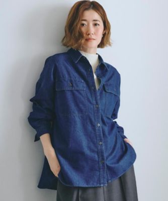 選べる着丈】オーバーサイズデニムシャツ（2002545554