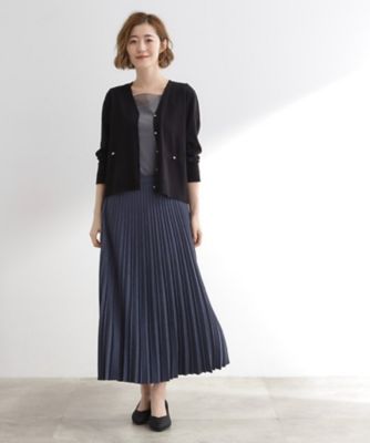 アンサンブル対応】金ボタンVネックカーディガン