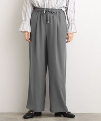 ＜GROVE (Women)＞【石川梨華さん着用】きれい見えとリラックス感を両立。秋の大人カジュアルに効くイージーパンツ（２００２５４５５９４）