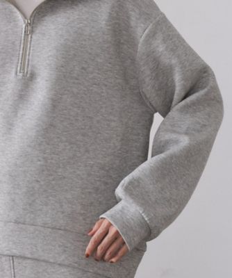 【即完Mサイズ❗️】Stone  グレーハーフジップ アップニットM 即完Mサイズ❗️】Stone グレーハーフジップ アップニットM ハーフ