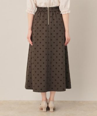 マーブルシュッド　Sea Dots Tuck スカート　黒　F　フレア　日本製 マーブルシュッド Sea Dots Tuck スカート 黒 F フレア 日本製