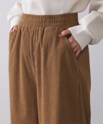 ゴーデュロイジャージイージーワイドパンツ【洗濯機OK
