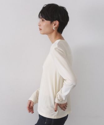 ベロアタッチリブトップス【洗濯機OK】（2002545649