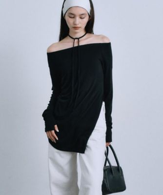 off－shoulder jersey top（2002545675