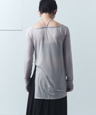off－shoulder jersey top（2002545675