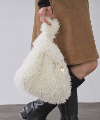 OPAQUE.CLIP (Women)/オペークドットクリップ ラム風フェイクファーハンドバッグ(2002545684) シロ003 【三越伊勢丹/公式】