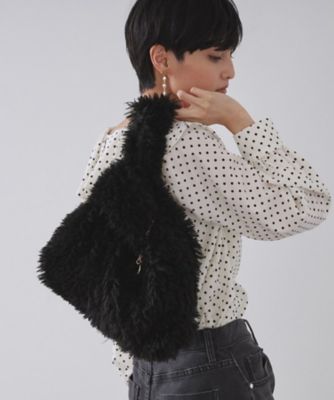 OPAQUE.CLIP (Women)/オペークドットクリップ ラム風フェイクファーハンドバッグ(2002545684) クロ019 【三越伊勢丹/公式】