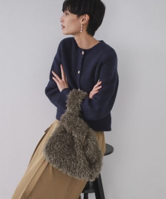 OPAQUE.CLIP (Women)/オペークドットクリップ ラム風フェイクファーハンドバッグ(2002545684) チャ042 【三越伊勢丹/公式】