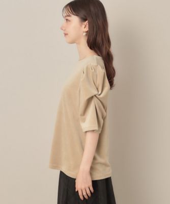ベロア5分袖Tシャツ（2002545686） | COUTURE BROOCH 