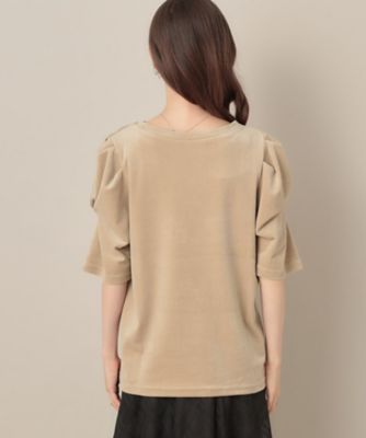 ベロア5分袖Tシャツ（2002545686） | COUTURE BROOCH