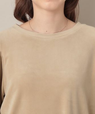 アルベロベロ 新品 ブローチ付き リネン混　Tシャツ カットソー トップス M アルベロベロ 新品 ブローチ付き リネン混 Tシャツ カットソー