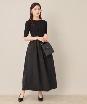 5分袖ドッキングワンピース（2002545689） | COUTURE