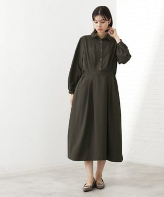 ＜THE SHOP TK (Women)＞【上品な印象】フィット＆フレアワンピース／洗える（２００２５４５６９７）