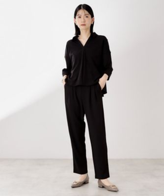 ＜THE SHOP TK (Women)＞【上下セットアイテム】スキッパーブラウス＆リラクシーパンツ（２００２５４５６９９）